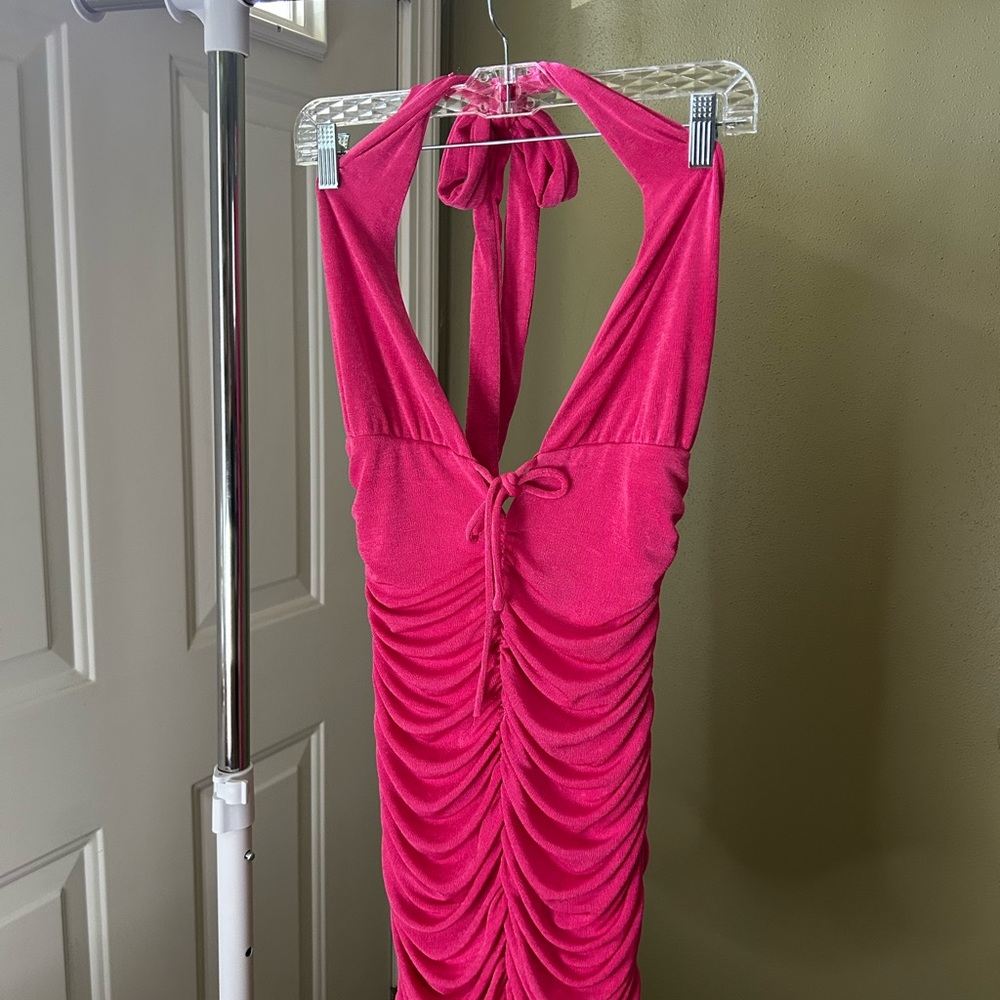 Hello Molly Vibrant Pink Dress
